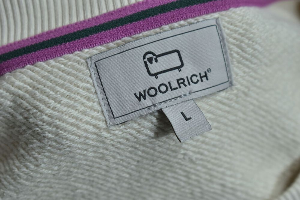 Woolrich Bluza Damska Z Logo Na Piersi Crewneck L