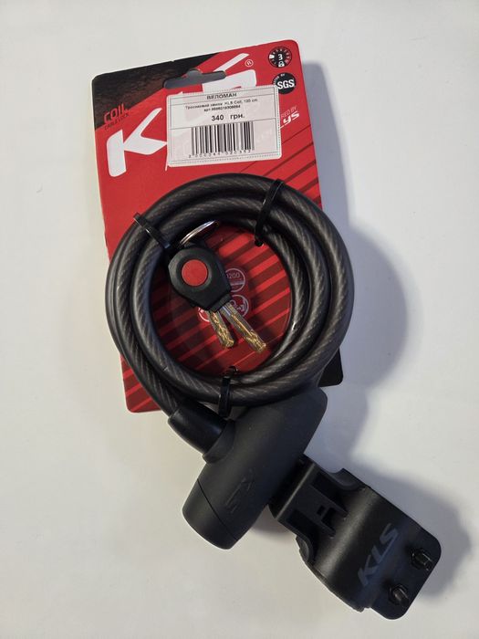 Новий тросиковий замок KLS Coll 120

см дешевше магазину