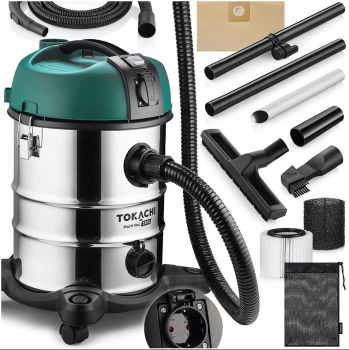 Промисловий пилосос будівельний Tokachi Multi Vac 3300W (Японія). З розеткою.