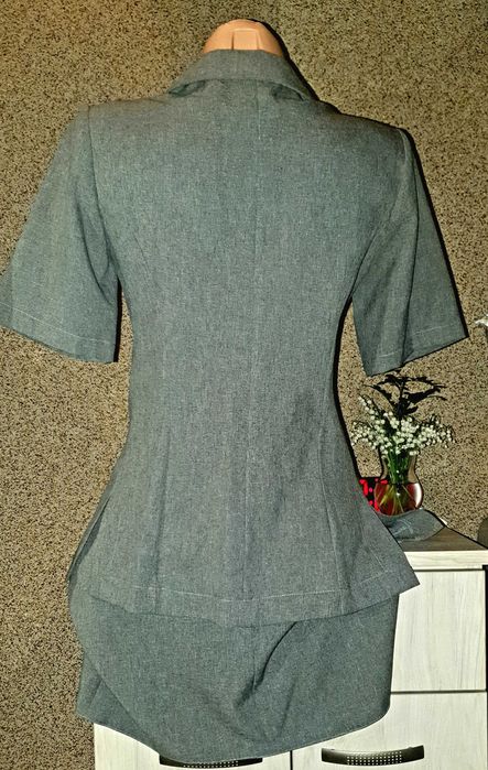 Żakiet ze spódniczką mini-garsonka letnia