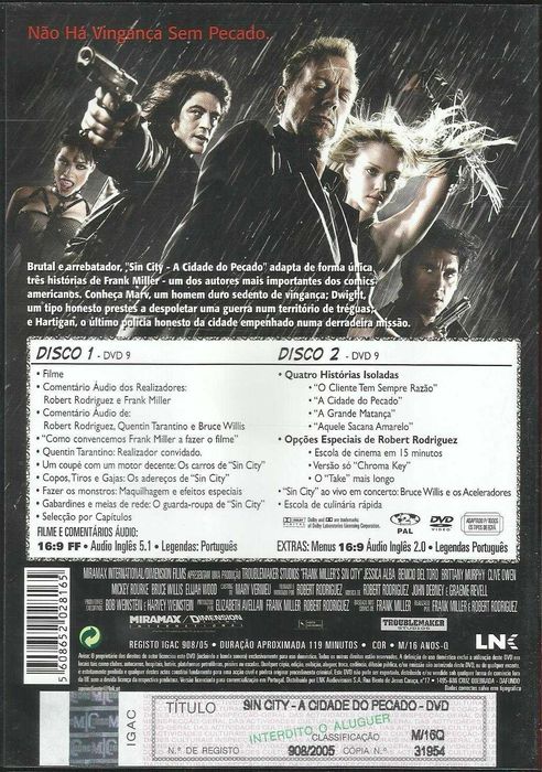 Sin City: A Cidade do Pecado (edição especial 2 DVD) (2005)