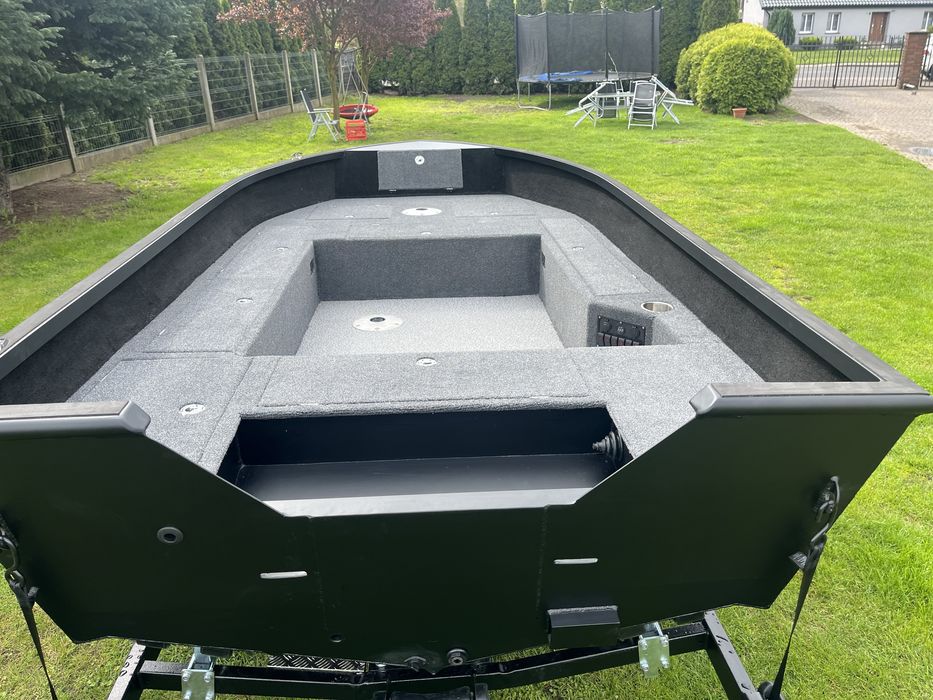 Łódka Łódź aluminiowa KING 420 rumpel