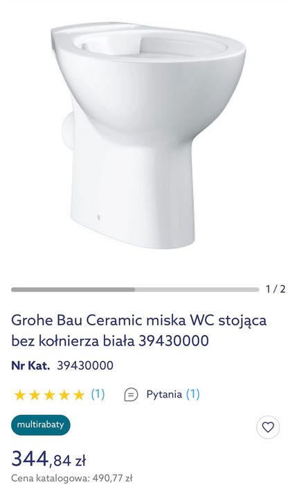 Grohe Bau Ceramic 39430000 miska sedes NOWA