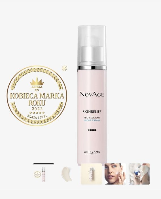 Nowy krem na noc NovAge Skinrelief Oriflame