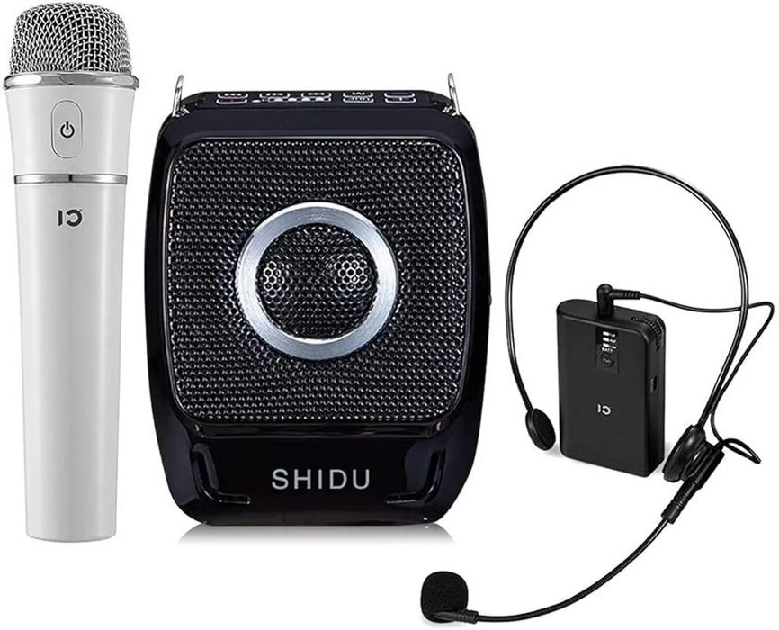 Przenośny wzmacniacz głosu głośnik z mikrofonami dla przewodnika shidu