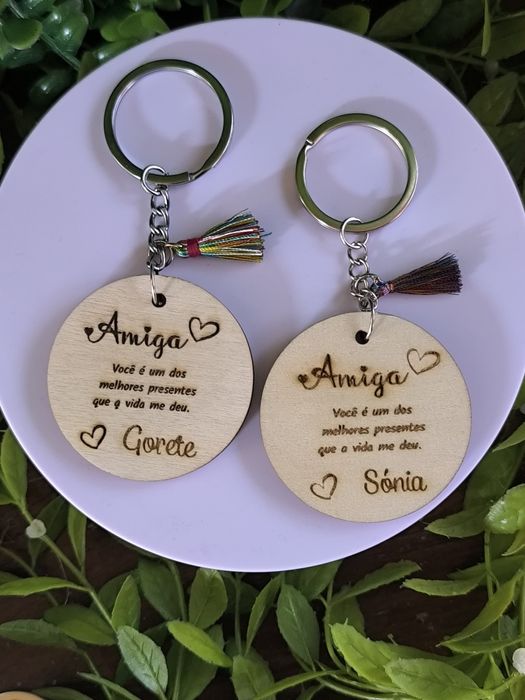 Posta chaves personalizados a laser