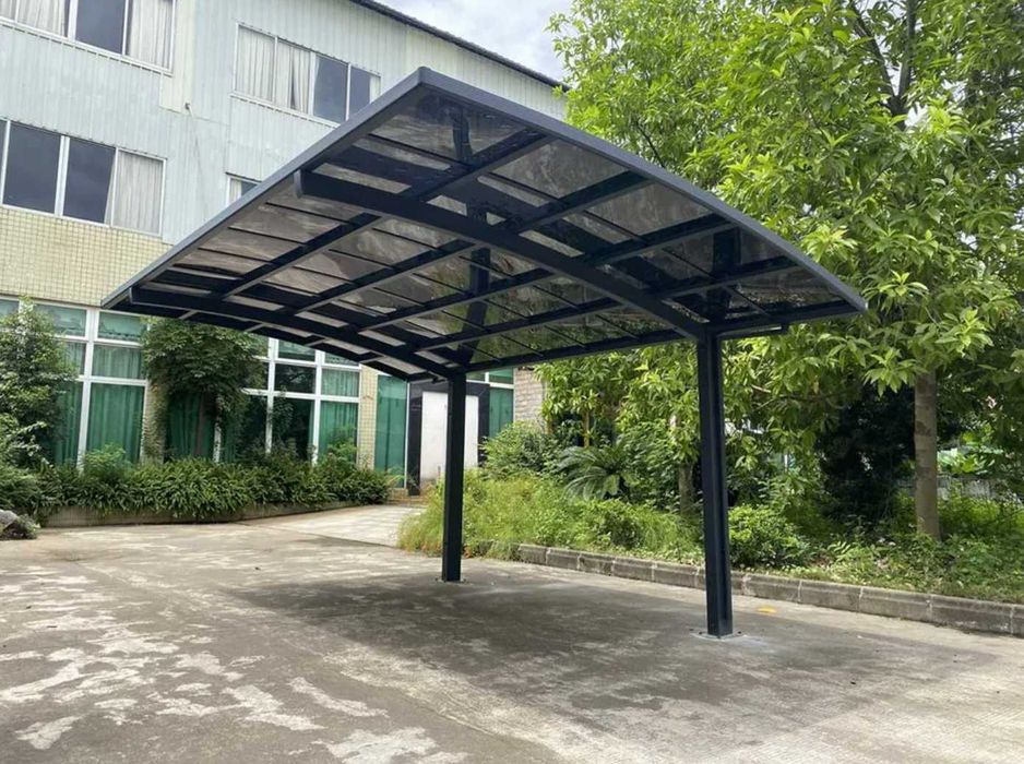 Wiata samochodowa garażowa 3x5,5 m Carport aluminium na jeden samochód