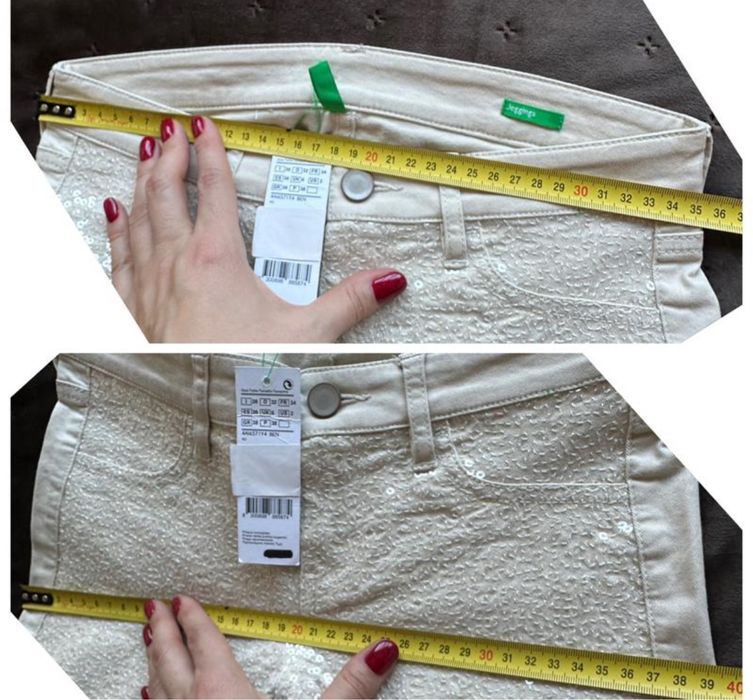 United colors of benetton нові нарядні джинси з паєтками