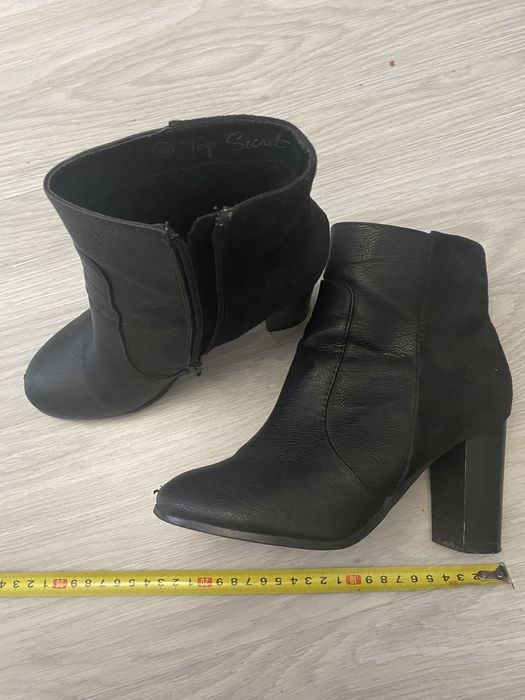 Buty botki na obcasie