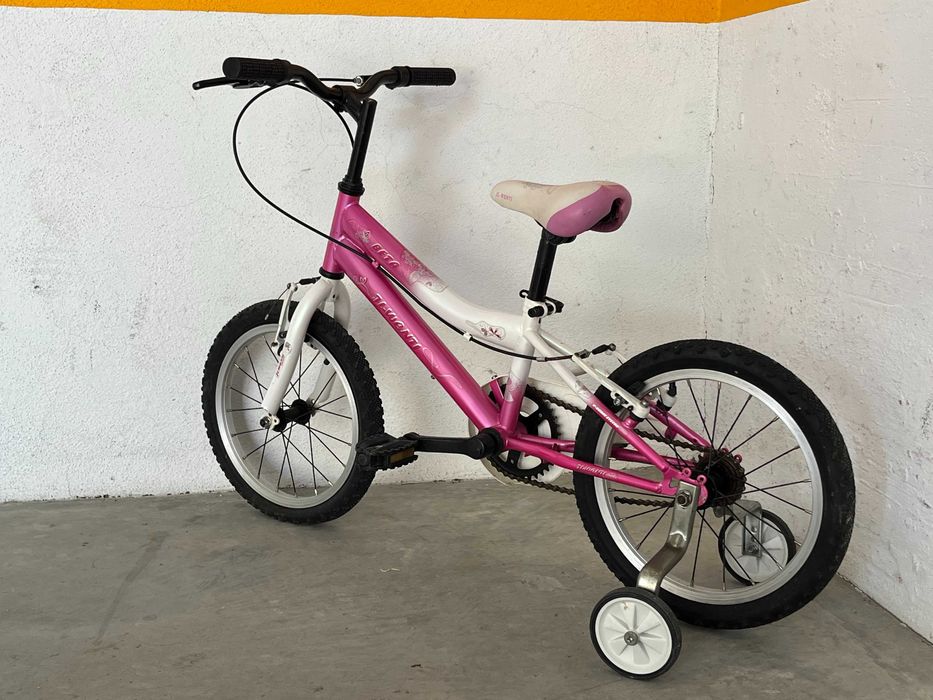 Bicicleta criança roda 16 ideal 4 - 6 anos com rodinhas