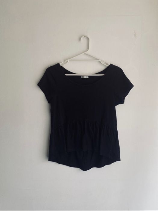 Bluzka crop top z baskinką Cubus XS