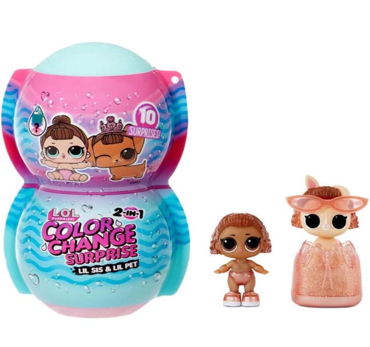 L.O.L. Surprise! Me & My Lil Sis & Lil Pet Color Change ЛОЛ лялька