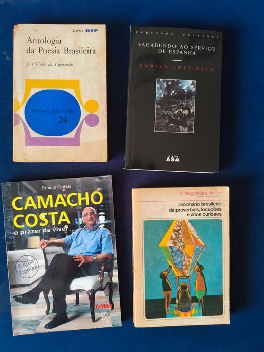 Lote 4 Livros Crónicas de Viagem Biografia e Cultura Luso Brasileira
