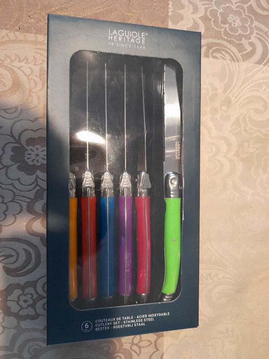 Nóż Laguiole do steków z stali nierdzewnej 6 sztuk