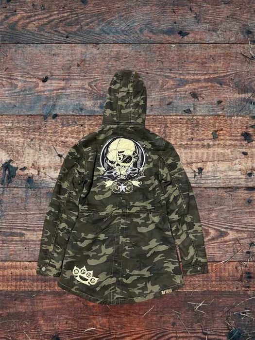 Kurtka damska Parka Five Finger death punch camo moro S M Emp emo goth