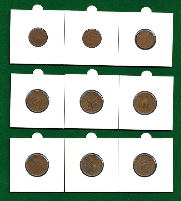 Coleção de (50) moedas - REINO UNIDO