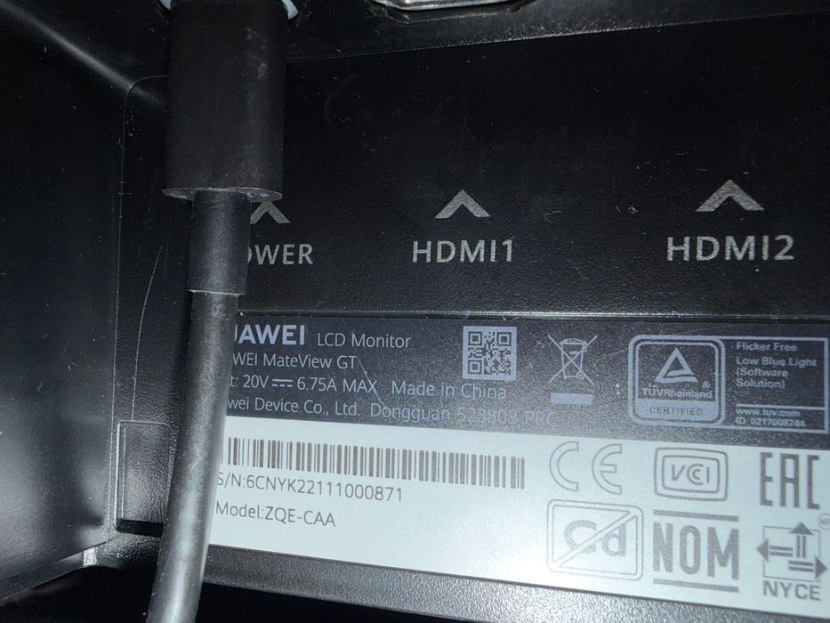 Monitor Huawei MateView GT 34”