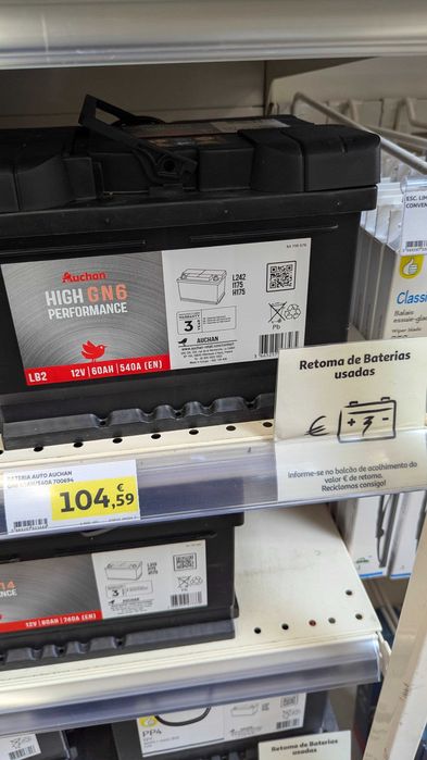 Bateria de arranque do automóvel 12v 60Ah 540A