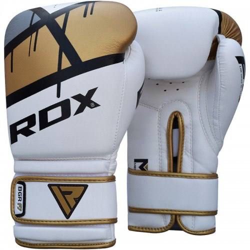 Боксерские перчатки RDX Rex Leather Gold 12 ун
