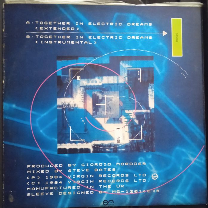 Vinil Maxi Giorgio Moroder e Philip Oakey - Together in Electric Dream