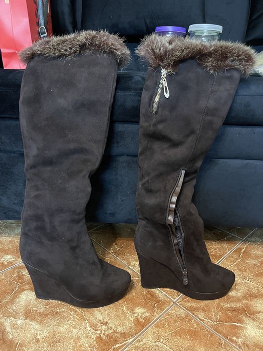 Ботфорди  зимові високі