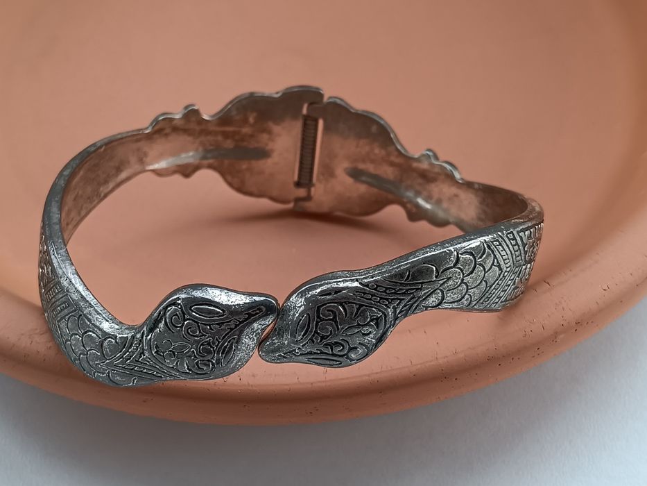 Pulseira Vintage Cobra / Snake Bracelet Articulada – Estilo Nórdico