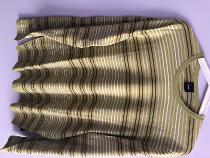 Sweterek w paski Hugo Boss