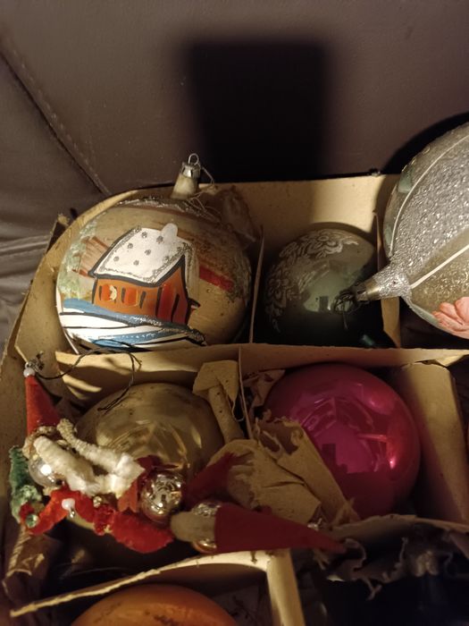 stare bombki z prl ozdoby choinkowe bombka ozdoba retro antyk bańki