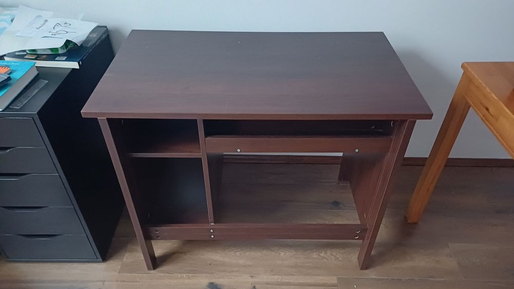 Biurko Brusali Ikea czarnobrąz