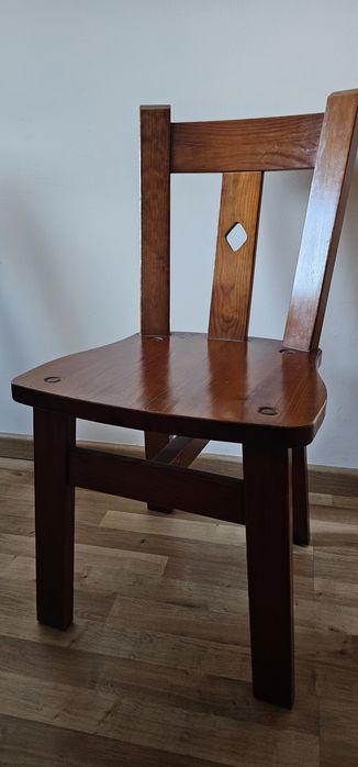 Mesa de jantar extensível + 6 cadeiras — 114 cm/162 cm