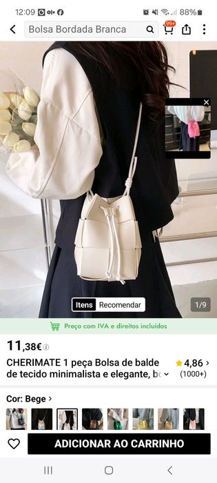 Mala branca SHEIN
