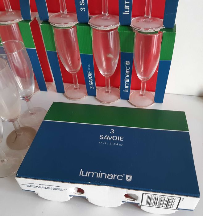 23 Copos Cálices Flutes Luminarc Savoie 17cl. Como Novos