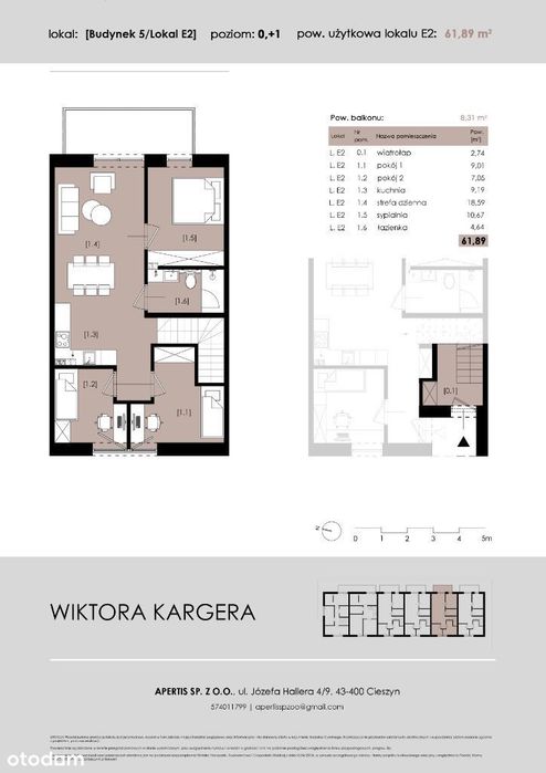 Mieszkania Mnisztwo-Kargera Parkingi Tarasy Balkon
