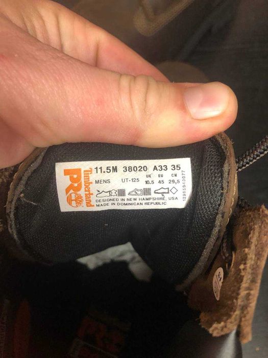 Ботинки Timberland PRO Men's 8 Inch Waterproof Insulated 45.5(29.5 см)