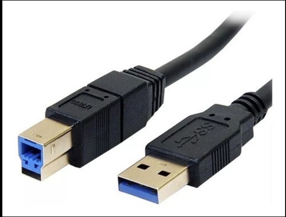 Кабель Dell USB - USB Type-B V 3.0 (M/M), 1.8 м, Black