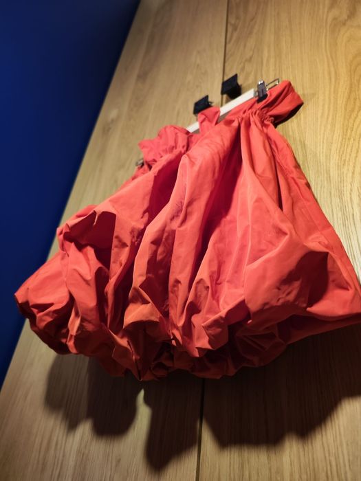 Stylowa spódniczka mini bombka czerwona M/L