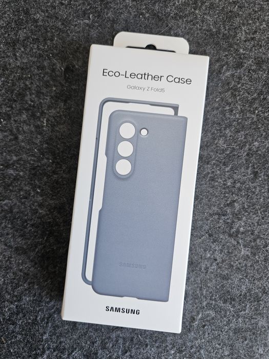 Samsung Galaxy Z Fold 5 ECO-LEATHER case azul