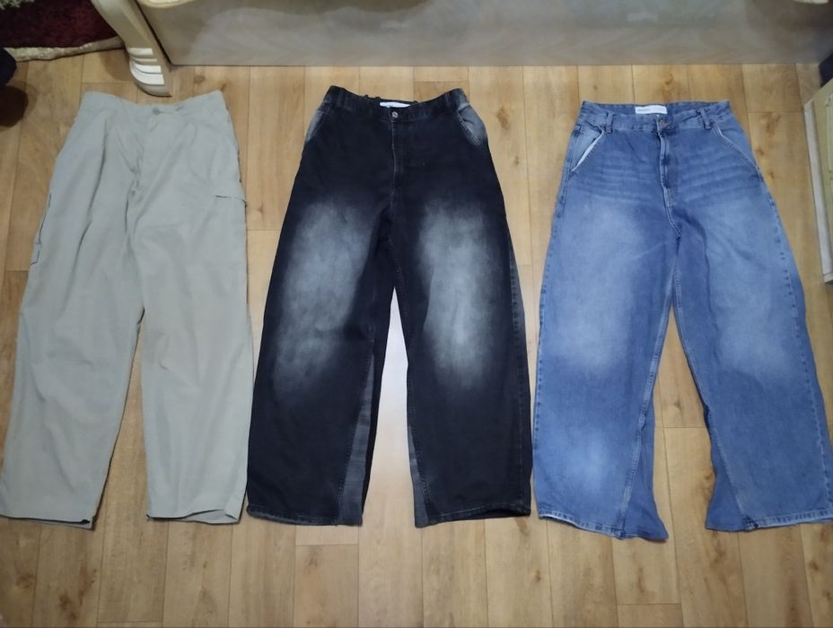 Джинси 40 розмір джинсовые штани широкі джинсы джинсові jeans