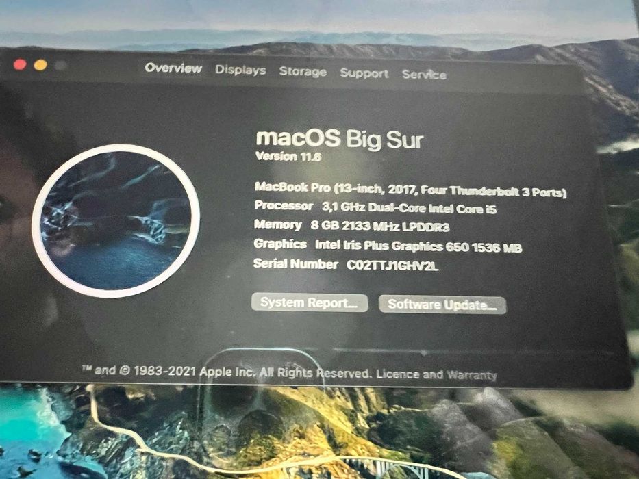 MacBook Pro 13" 2017 z mini ekranem dotykowym (touch bar)