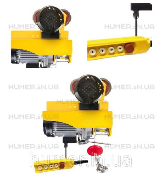Електричний тельфер з візком MaroX 600/1200 кг | висота підйому 12 м