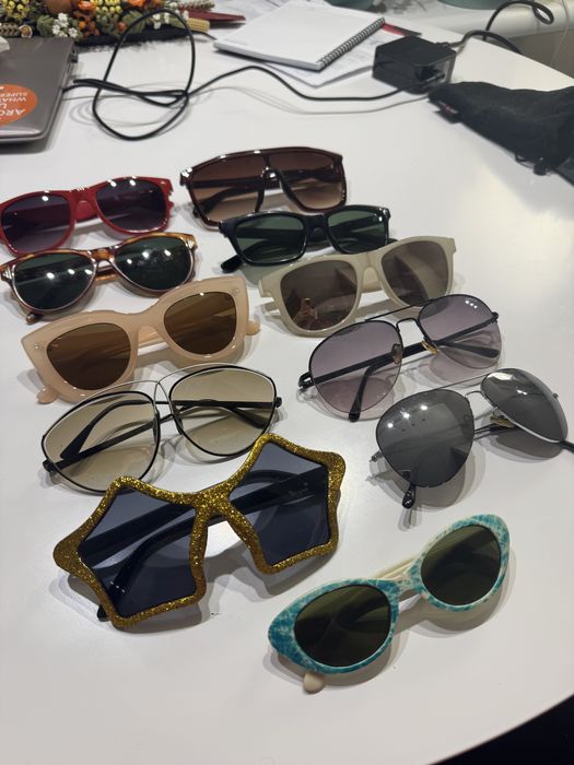 Очки от солнца красные окуляри