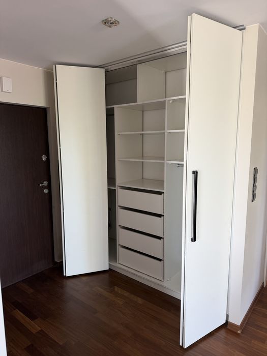 Szafa biała 215x250x52 – składane drzwi, 4 szuflady – odbiór do 30.09