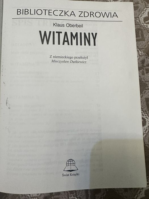 Witaminy. Klaus Oberbeil. Biblioteczka zdrowia.