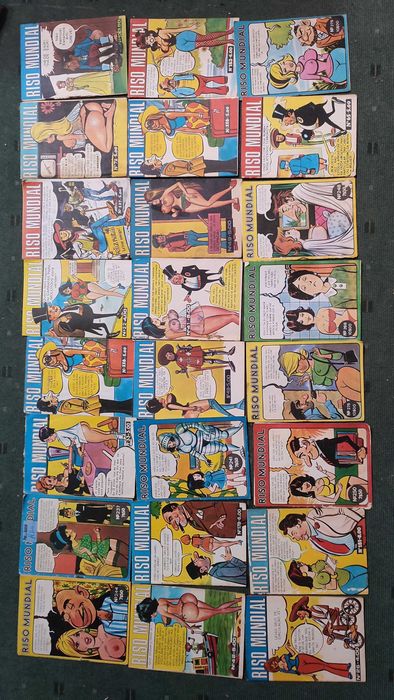 44 Revistas BD Humor antigas Riso Mundial
