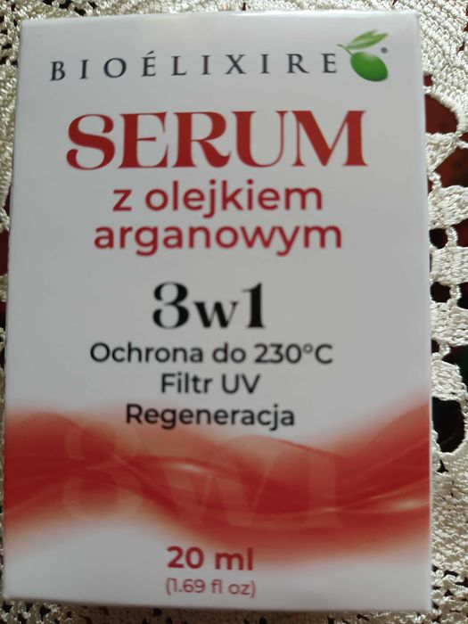Nawilżające serum do włosów z olejkiem arganowym 20 ml