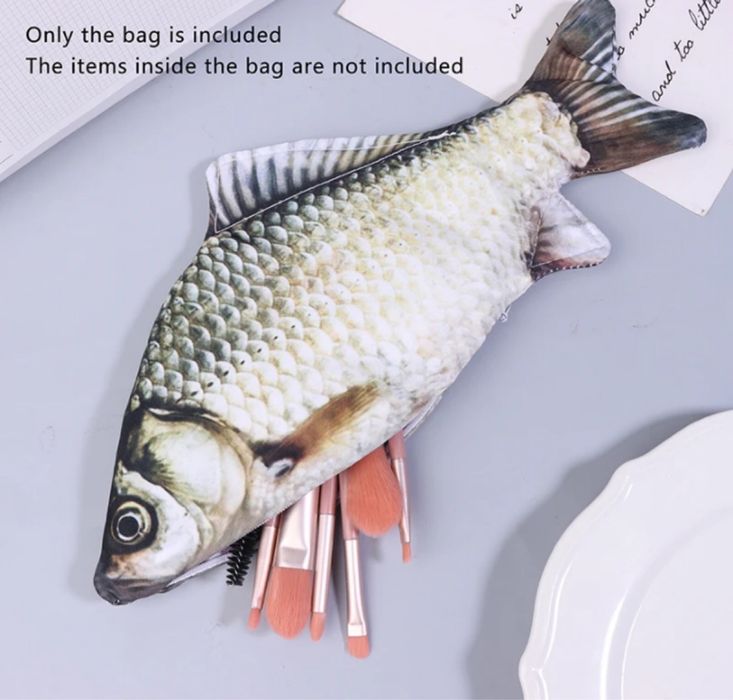 Пенал футляр чехол в виде рыбы  Карась