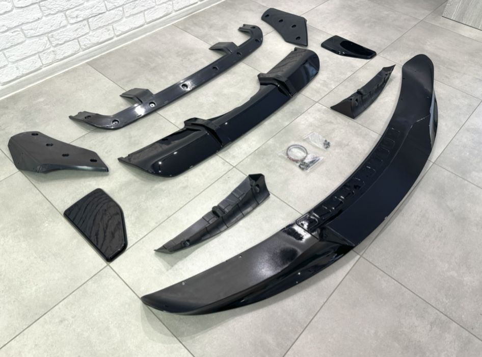 Комплект обвеса губа диффузор M-Perfomance BMW X5 F15 ЧЕРНЫЙ ГЛЯНЕЦ