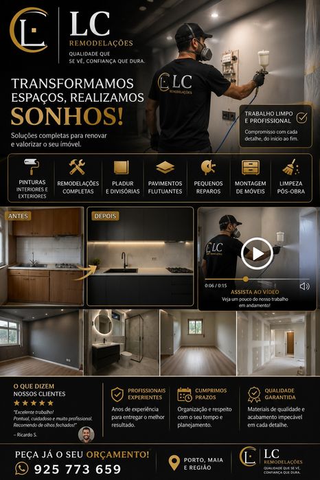 Remodelações e Pinturas | Marido de Aluguel | Orçamento Grátis