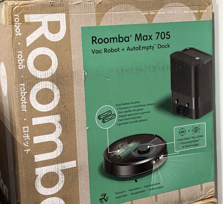 NOWY! IRobot Roomba Max 705 Vac Robot + AutoEmpty Dock