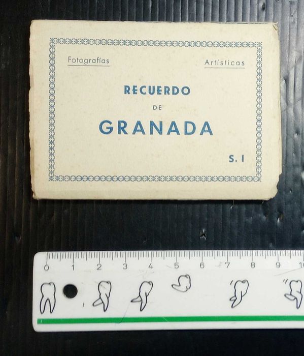 Caderneta livreto de cartões postais Recuerdo de Granada Espanha
